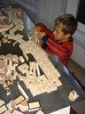 Kinder am Stdte bauen